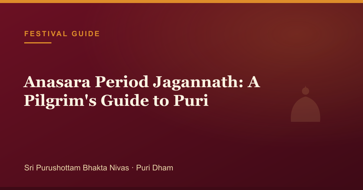 Anasara Period Jagannath: A Pilgrim's Guide to Puri — illustrated guide cover