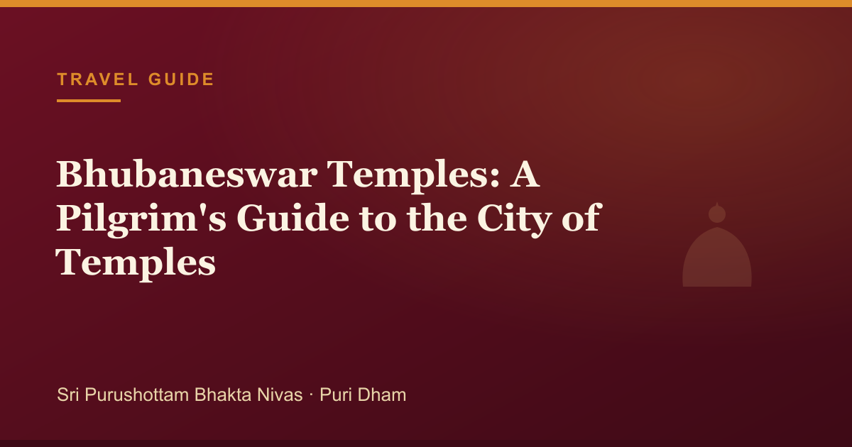 Bhubaneswar Temples: A Pilgrim's Guide to the City of Temples — illustrated guide cover