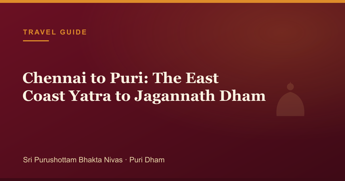 Chennai to Puri: The East Coast Yatra to Jagannath Dham — illustrated guide cover