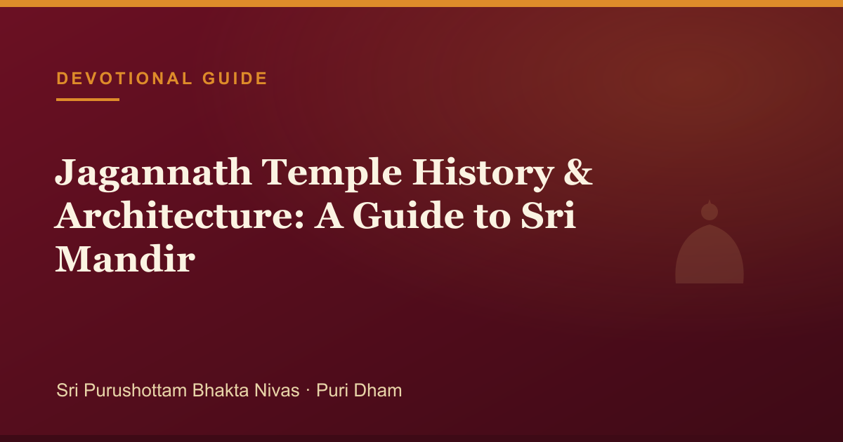 Jagannath Temple History & Architecture: A Guide to Sri Mandir — illustrated guide cover