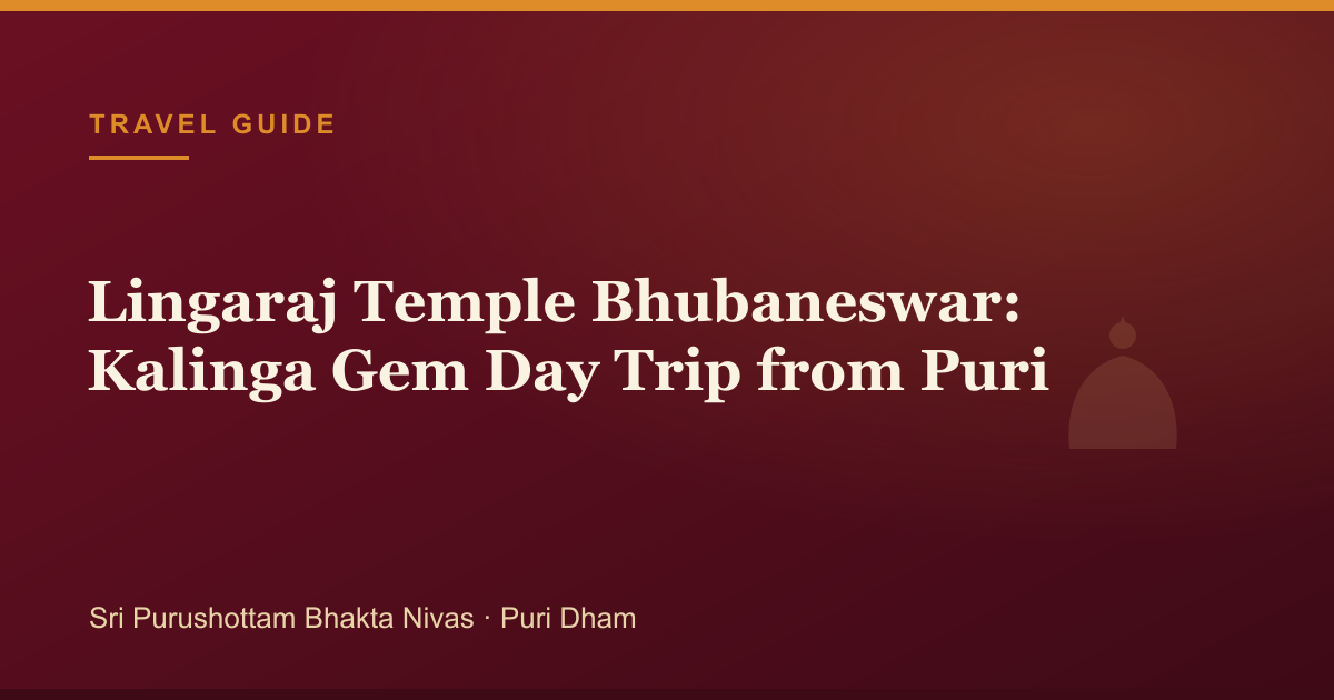 Lingaraj Temple Bhubaneswar: Kalinga Gem Day Trip from Puri — illustrated guide cover