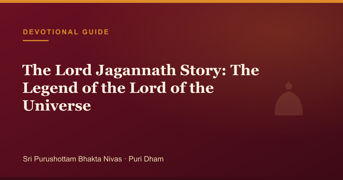 The Lord Jagannath Story: The Legend of the Lord of the Universe — illustrated guide cover