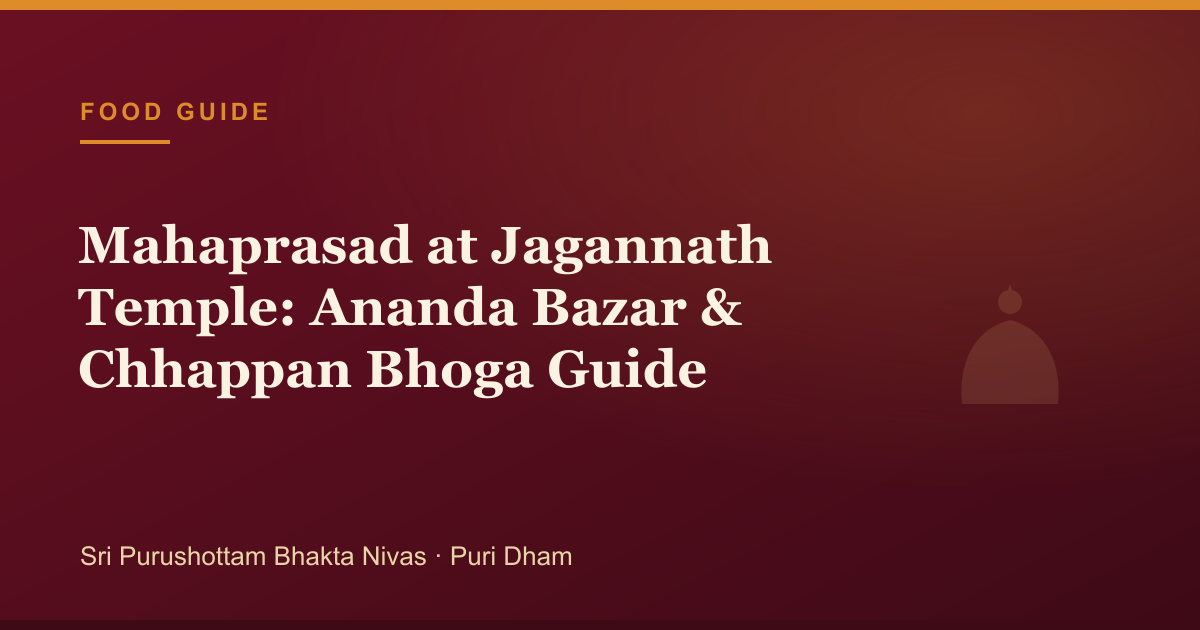 Mahaprasad at Jagannath Temple: Ananda Bazar & Chhappan Bhoga Guide — illustrated guide cover