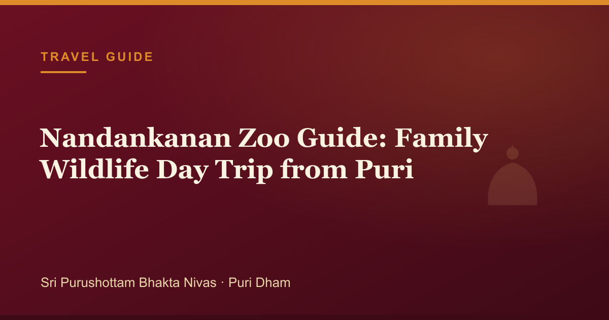 Nandankanan Zoo Guide: Family Wildlife Day Trip from Puri — illustrated guide cover