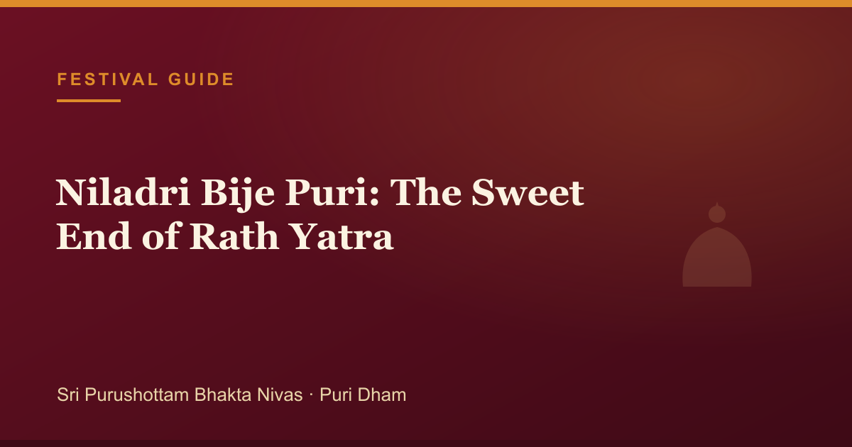 Niladri Bije Puri: The Sweet End of Rath Yatra — illustrated guide cover