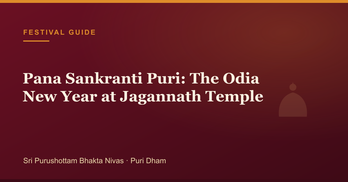 Pana Sankranti Puri: The Odia New Year at Jagannath Temple — pilgrimage guide cover