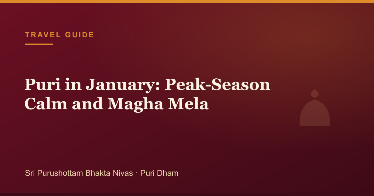 Puri in January: Peak-Season Calm and Magha Mela — illustrated guide cover
