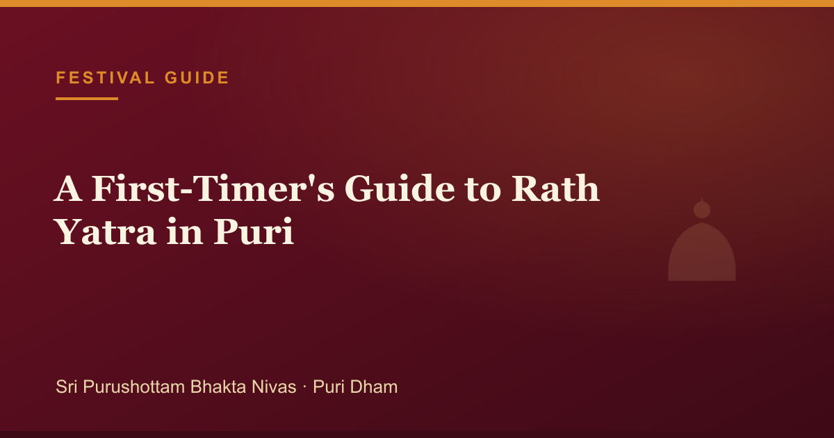 A First-Timer's Guide to Rath Yatra in Puri — illustrated guide cover