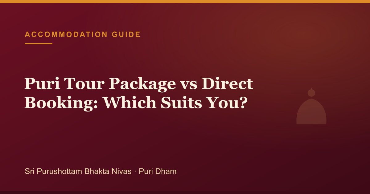 Puri Tour Package vs Direct Booking: Which Suits You? — illustrated guide cover