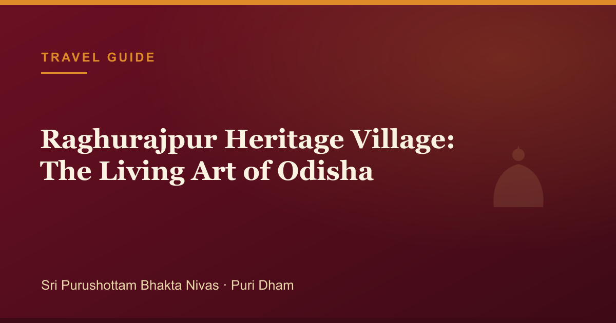 Raghurajpur Heritage Village: The Living Art of Odisha — illustrated guide cover