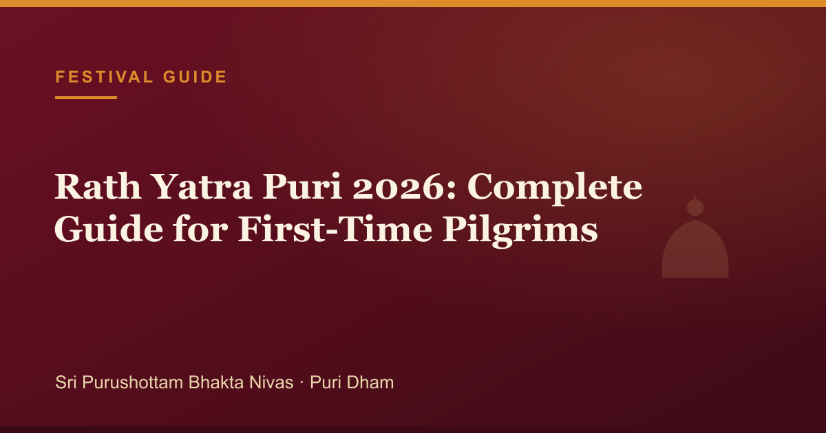 Rath Yatra Puri 2026: Complete Guide for First-Time Pilgrims — illustrated guide cover